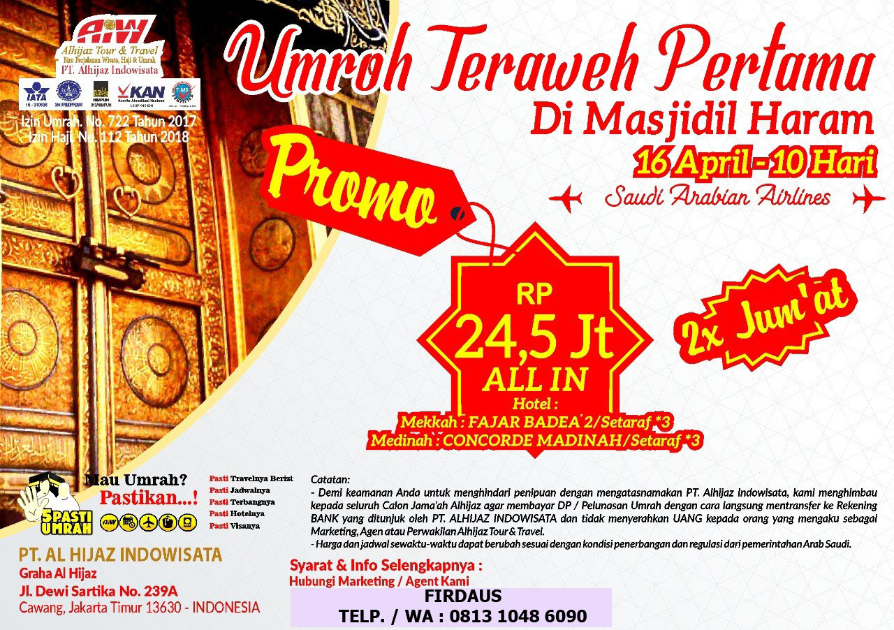 UMROH TARAWEH PERTAMA DI MASJIDIL HARAM